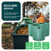 272 Liter Gartensack Gartenabfallsack mit Griffen, Laubsack für Grünabfall, 3er Set - vuunot.com