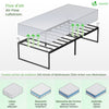 Bettgestell 90x190 cm Metallbett mit Lattenrost und Stauraum unter dem Bett - vuunot.com