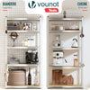 5-stufiges Schwerlastregal 2er Set, Regal Lagerregal Kellerregal, 180x90x40cm - vuunot.com