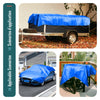 4x8m Abdeckplane 180 g/m² Wasserdicht lkw Plane mit Ösen, Gewebeplane Blau - vuunot.com