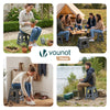 Klapphocker Faltbar Rutschfester Tritthocker mit Tragegriff 39 x 32 x 40 cm Grau - vuunot.com