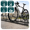 Fahrradständer für 5 Fahrräder, Boden und Wandmontage, Schwarz - vuunot.com