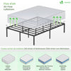 Bettgestell 180x200 cm Metallbett mit Lattenrost und Stauraum unter dem Bett - vuunot.com