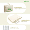 Wasserdicht Sonnensegel Dreieckig mit Befestigung Set, 5x5x5m, Beige - vuunot.com
