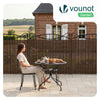 PVC Sichtschutzmatte Schilfmatte Sichtschutzzaun 160x500cm Weidenfarbe - vuunot.com