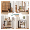 Treppenschutzgitter ohne Bohren 89-96 cm, Türschutzgitter für Hunde Katzen, Schwarz - vuunot.com