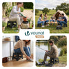 Klapphocker Faltbar Rutschfester Tritthocker mit Tragegriff 32 x 25 x 22 cm Schwarz - vuunot.com