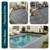 22 Stück Terrassenfliesen 30x30 cm, Klickfliesen Outdoor 2m² Anthrazit - vuunot.com