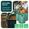 500 Liter Gartensack Gartenabfallsack mit Griffen, Laubsack für Grünabfall, 3er Set - vuunot.com