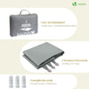 Wasserdicht Sonnensegel Dreieckig mit Befestigung Set, 5x5x5m, Anthrazit - vuunot.com