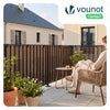 PVC Sichtschutzmatte Schilfmatte Sichtschutzzaun 100x300cm Weidenfarbe - vuunot.com