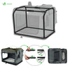 Hundebox faltbar, Oxford-Gewebe, Transportabel 82x60x60 cm XL Grau - vuunot.com