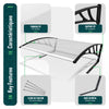 Mähroboter Garage Carport 105×80×46 cm mit Metallfüßen, Transparent - vuunot.com