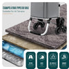 Aluminium Einkaufstrolley Treppensteiger, Trolly Einkaufswagen Klappbar, 6 Räder, Wasserdicht Oxford, 45L, Grau - vuunot.com
