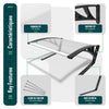 Mähroboter Garage Carport 82x80x46 cm mit Metallfüßen, Transparent - vuunot.com