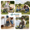 Klapphocker Faltbar Rutschfester Tritthocker mit Tragegriff 32 x 25 x 22 cm Grau - vuunot.com