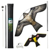 2er Set Vogelschreck Falke Drachen mit 4m Teleskopstange, Stil E&G - vuunot.com