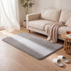 Weicher Kurzflor Teppich Wohnzimmer mit Antirutschmatte 80x150 cm Grau - vuunot.com