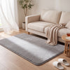 Weicher Kurzflor Teppich Wohnzimmer mit Antirutschmatte 120x160 cm Grau - vuunot.com