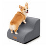Hundetreppe Haustiertreppe aus hochdichtem Schwamm, rutschfest, 40x40x30cm Grau - vuunot.com