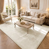 Weicher Kurzflor Teppich Wohnzimmer mit Antirutschmatte 200x300 cm Beige - vuunot.com