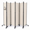 Paravent Raumteiler 6 Teilig auf Rollen Freistehend 340 x 30 x 164 cm Beige - vuunot.com