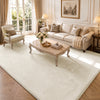 Weicher Kurzflor Teppich Wohnzimmer mit Antirutschmatte 240x340 cm Beige - vuunot.com
