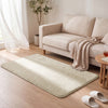 Weicher Kurzflor Teppich Wohnzimmer mit Antirutschmatte 80x150 cm Beige - vuunot.com
