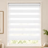 Doppelrollo klemmfix ohne Bohren, Duo Rollo Klemmrollo für Fenster und Tür, 80x150 cm, Weiß - vuunot.com