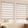 2er Set Doppelrollo Klemmfix ohne Bohren 80 x 150 cm Leinenfarbe - vuunot.com