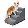 Hundetreppe Haustiertreppe aus hochdichtem Schwamm, rutschfest, 72x40x50cm Grau - vuunot.com