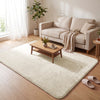Weicher Kurzflor Teppich Wohnzimmer mit Antirutschmatte 160x230 cm Beige - vuunot.com
