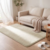 Weicher Kurzflor Teppich Wohnzimmer mit Antirutschmatte 120x160 cm Beige - vuunot.com