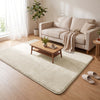 Weicher Kurzflor Teppich Wohnzimmer mit Antirutschmatte 140x200 cm Beige - vuunot.com