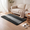 Weicher Kurzflor Teppich Wohnzimmer mit Antirutschmatte 80x150 cm Anthrazit - vuunot.com