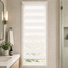 Doppelrollo klemmfix ohne Bohren, Duo Rollo Klemmrollo für Fenster und Tür, 55x150 cm, Weiß - vuunot.com