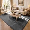 Weicher Kurzflor Teppich Wohnzimmer mit Antirutschmatte 200x300 cm Anthrazit - vuunot.com