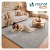 Weicher Kurzflor Teppich Wohnzimmer mit AntirutschmatteV 200x300 cm Grau - vuunot.com