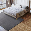 Teppich Wohnzimmer Groß 240x340 cm, mit Rutschfeste Rückseite & Antirutschmatte Anthracite - vuunot.com