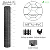 Drahtzaun Sechskantgeflecht, Maschendrahtzaun, 1x50m, Maschenweite 13mm, PVC-Beschichtet Grau - vuunot.com