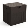 126L Gartenbox Aufbewahrungsbox Garten 56 x 43 x 53 cm, Holzoptik Braun - vuunot.com