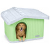 Katzenhaus & Hundehütte Indoor Outdoor, Haustierhaus Winterfest und Wetterfest 75 x 63 x 51 cm, Grün - vuunot.com