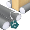 4er Set Türdichtung unten, zuschneidbare Zugluftstopper für Türen, 96 cm, Grau - vuunot.com