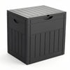 126L Gartenbox Aufbewahrungsbox Garten 56 x 43 x 53 cm, Holzoptik Schwarz - vuunot.com
