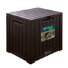 126L Gartenbox Aufbewahrungsbox mit integriertem 56 x 44 x 53 cm, Braun - vuunot.com
