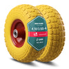 2 Stück Schubkarrenrad Pannensichere 3.50-4, Innenloch Ø16mm, 260x85mm - vuunot.com
