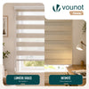 Doppelrollo Klemmfix ohne Bohren 80 x 150 cm Leinenfarbe - vuunot.com