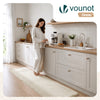 Weicher Kurzflor Teppich Wohnzimmer mit Antirutschmatte 60x180 cm Beige - vuunot.com
