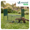 Marderfalle Lebendfalle Metall Tierfalle mit Griff, 100x29x40cm Grün - vuunot.com