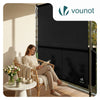 Klemmmarkise Senkrechtmarkise mit Handkurbel 150x310 cm Anthrazit - vuunot.com